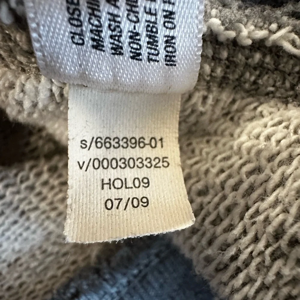 Gap Y2K 1/4 Zip & Snap Heather Gray Heavyweight Minimalist Mall Brand Pullover.
